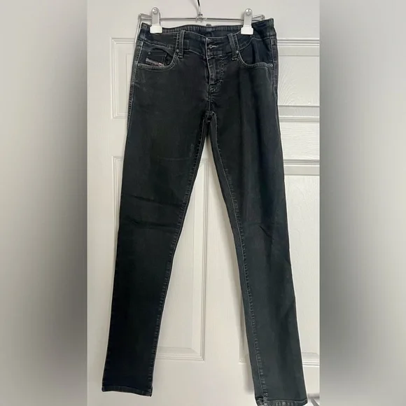 Diesel Jeans Diesel Jeans Womens W28 L32 Low Rise Faded Black